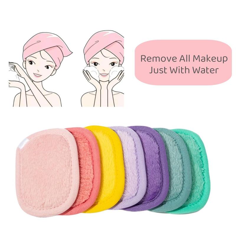 Reusable Skincare Facial Cleansing Puff Gift, Summer Comfort Soft Flannel Makeup Remover Pads, Makeup Remover Puff, Multicolor Daily Skincare Tools, Men's Personal Care Products, Christmas Gift