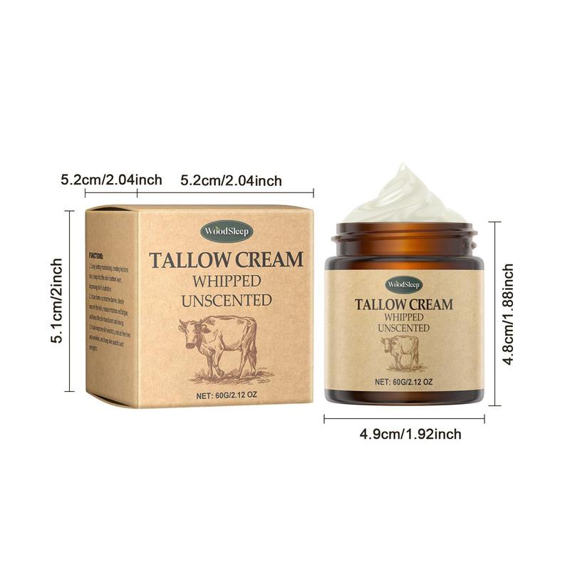 60g Tallow Cream, Gentle Moisturizing Body Cream, Hydrating Body Lotion for Women & Men, Body Care Product for Daily Use