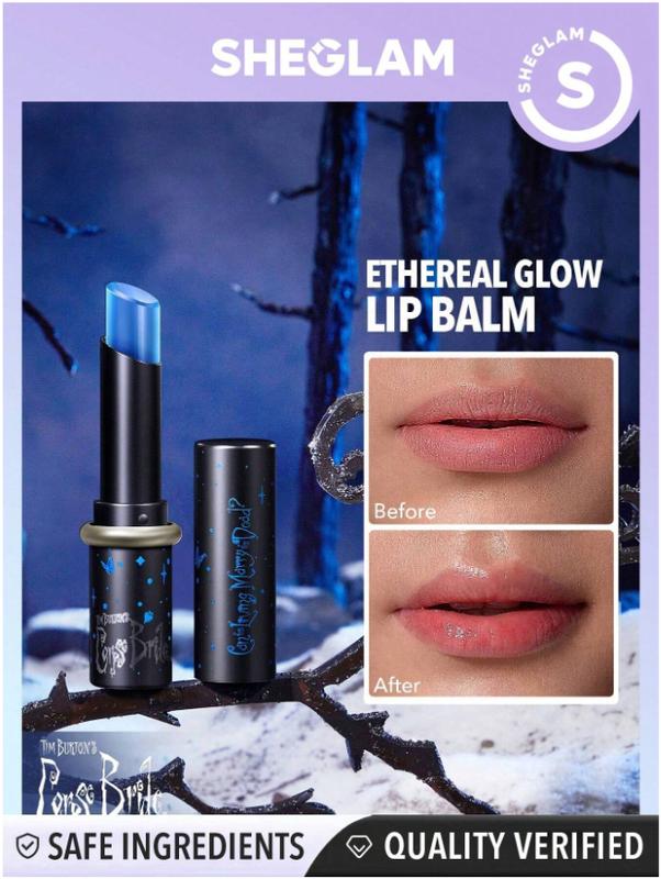 Corpse Bride SHEGLAM Ethereal Glow Lip Balm - Blue Lip Care for Comfort and Skincare