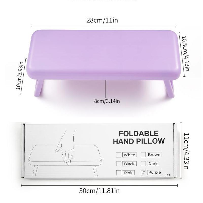 Foldable Nail Art Hand Rest, Manicure Cushion Pillow, Arm Rest Holder for Nail Trainer, Nail Salon Tools, Manicure & Pedicure Tools