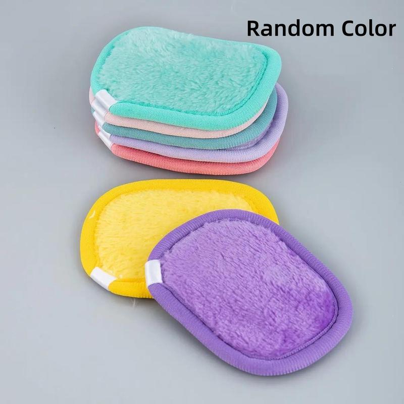 Reusable Skincare Facial Cleansing Puff Gift, Summer Comfort Soft Flannel Makeup Remover Pads, Makeup Remover Puff, Multicolor Daily Skincare Tools, Men's Personal Care Products, Christmas Gift