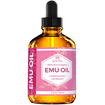 Sensitive Skin Emu Oil - 4 oz Moisturizer, Soothing and Hydrating with Glass Stopper Moisturizing Skincare